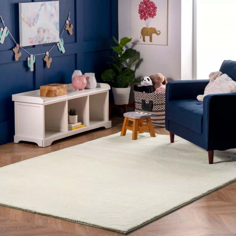 Γούνινο Χαλί Rabbit Μονόχρωμο ΚΡΕΜ 200X250CM RBT-LC-200