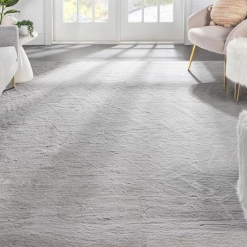 Γούνινο Χαλί Rabbit Μονόχρωμο Γκρί RBTGR - 200X250CM
