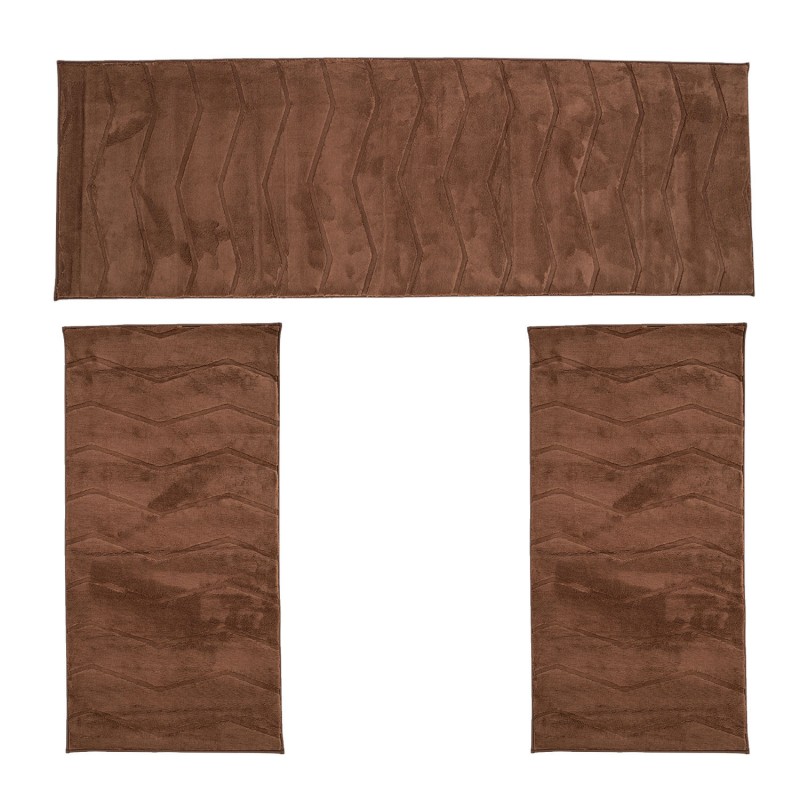 Σετ Κρεβατοκάμαρας 3τμχ Γούνινο Cozy Καφέ (1*65x200 & 2*65x130) MCS-001-BR-SET