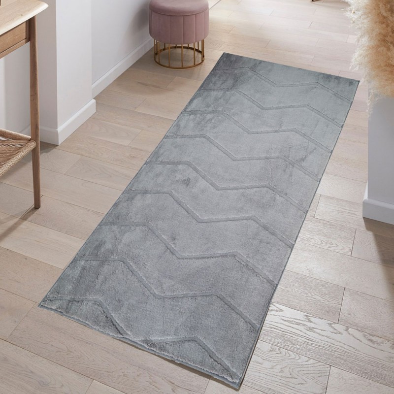Διάδρομος Γούνινος Cozy  Σκούρο Γκρι (Dark grey ) 80cm MSC-001-ANT-DIAD
