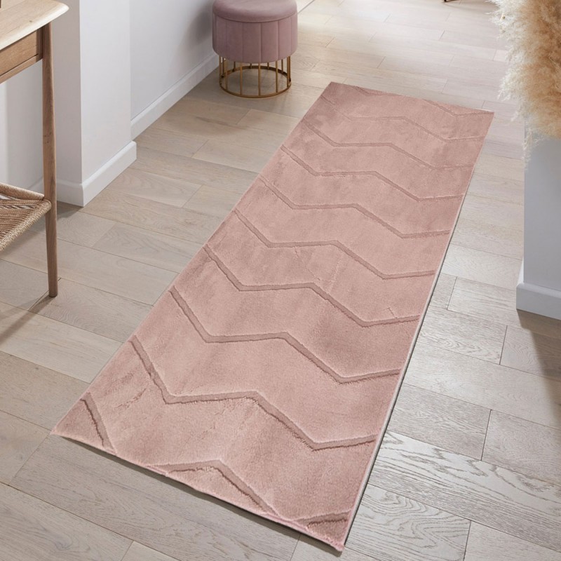 Διάδρομος Γούνινος Cozy  Σάπιο μήλο 80cm MSC-001-PNK-DIAD