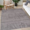 Γούνινο Χαλί Ανάγλυφο "COZY' Μονόχρωμο Γκρί 120x160cm MSC-001-GR-120