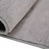 Γούνινο Χαλί Ανάγλυφο "COZY' Μονόχρωμο Γκρί 120x160cm MSC-001-GR-120