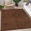 Γούνινο Χαλί Ανάγλυφο "COZY' Μονόχρωμο Καφέ 120x160cm MSC-002-BR-120