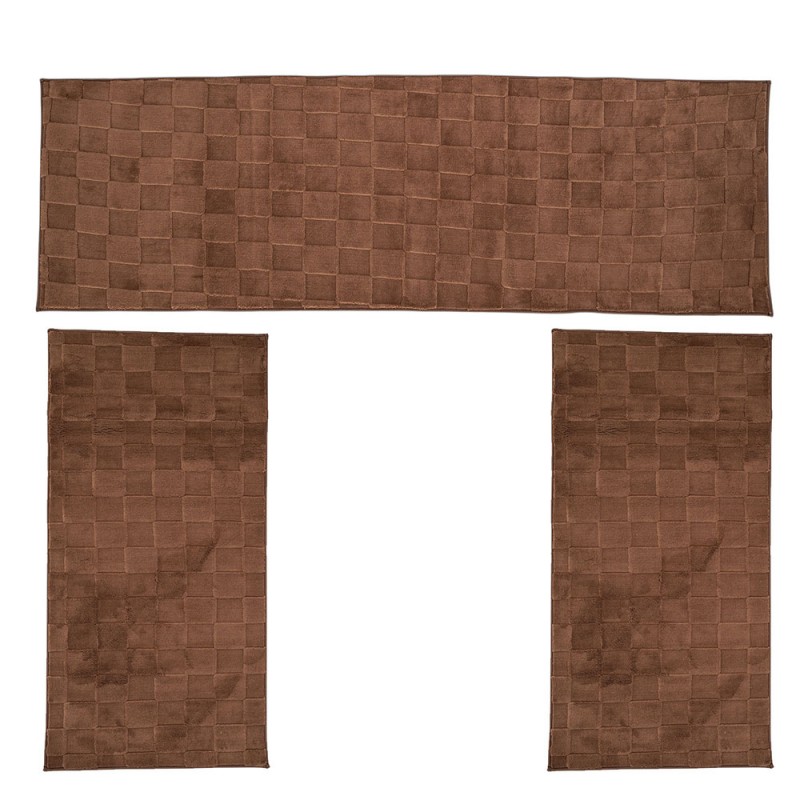 Σετ Κρεβατοκάμαρας 3τμχ Γούνινο Cozy Καφέ (1*65x200 & 2*65x130) MCS-002-BR-SET