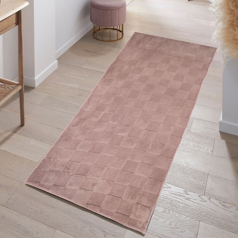 Διάδρομος Γούνινος Cozy  Σάπιο μήλο 80cm MSC-002-PNK-DIAD