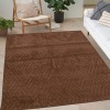 Γούνινο Χαλί Ανάγλυφο "COZY' Μονόχρωμο Καφέ 160x210cm MSC-003-BR-160