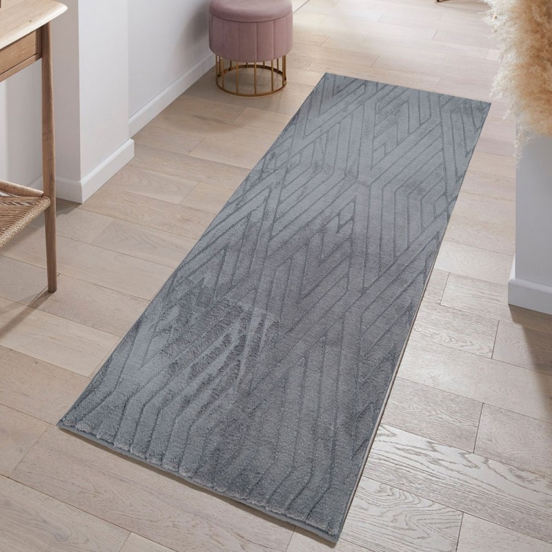 Διάδρομος Γούνινος Cozy  Σκούρο Γκρι (Dark grey ) 80cm MSC-003-ANT-DIAD