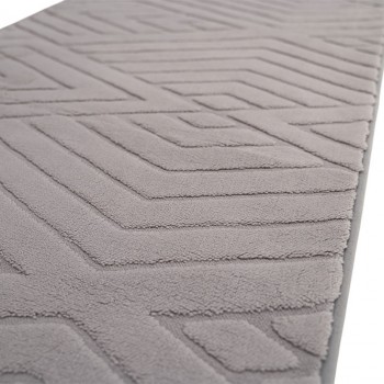 Γούνινο Χαλί Ανάγλυφο "COZY' Μονόχρωμο Γκρί 200x250cm MSC-003-GR-200