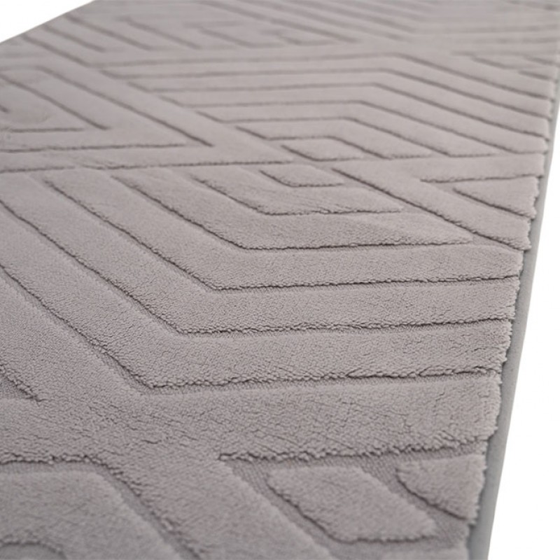 Γούνινο Χαλί Ανάγλυφο "COZY' Μονόχρωμο Γκρί 200x250cm MSC-003-GR-200