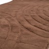 Γούνινο Χαλί Ανάγλυφο "COZY' Μονόχρωμο Καφέ 200x250cm MSC-004-BR-200