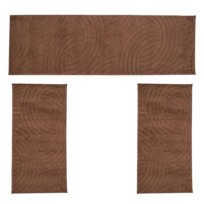 Σετ Κρεβατοκάμαρας 3τμχ Γούνινο Cozy Καφέ (1*65x200 & 2*65x130) MCS-004-BR-SET
