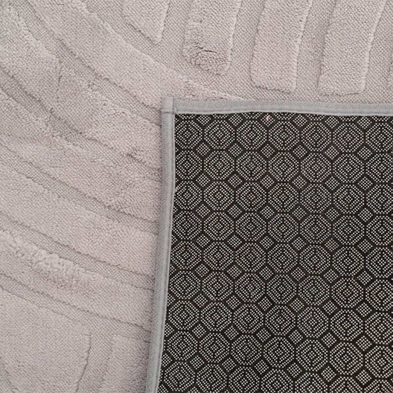 Γούνινο Χαλί Ανάγλυφο "COZY' Μονόχρωμο Γκρί 200x250cm MSC-004-GR-200
