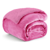 1+1 ΔΩΡΟ Κουβέρτα Υπέρδιπλη Flannel Sherpa 220X240 Σομόν BL003
