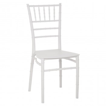Καρέκλα Πολυπροπυλένιου Catering Tiffany Λευκό 39x47x89cm