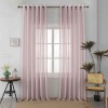 Κουρτίνα Ημιδιάφανη Λινή Ροζ Με Κρίκο 270x290cm A6023-10