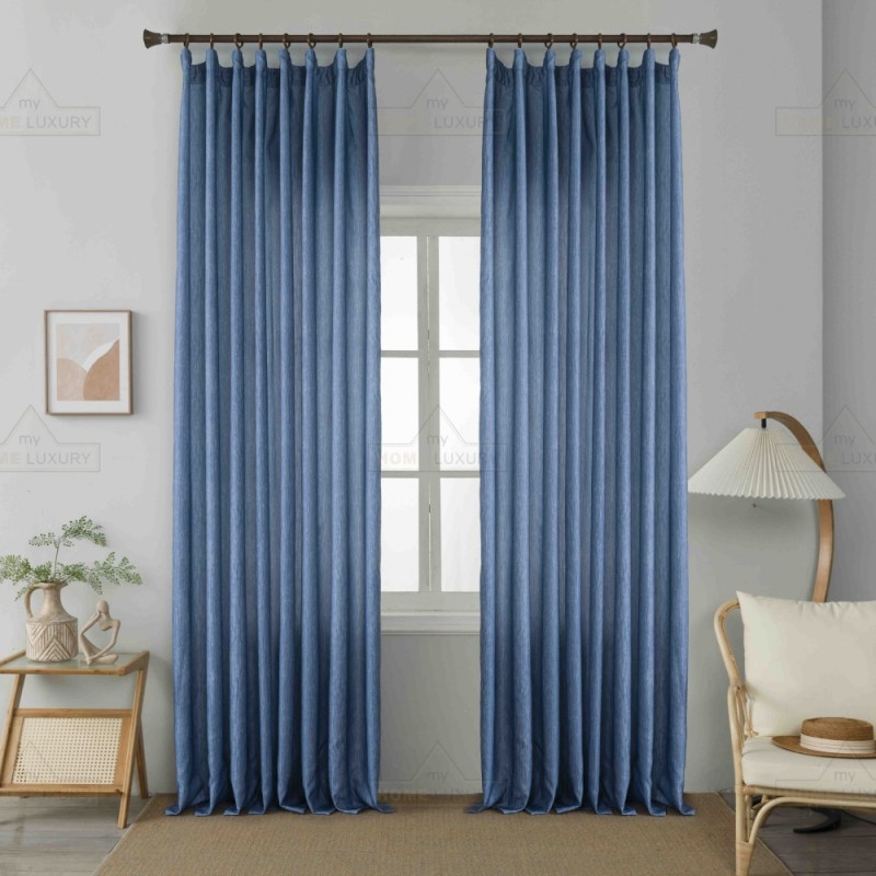 Κουρτίνα Σκίασης Μπλε με Τρέσα 270x280cm 6019-4