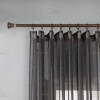 Line - Κουρτίνα Ημιδιάφανη Μαύρη Με Τρέσα Υ295ΧΦ270cm 6037-18