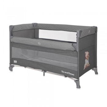 Lorelli Παρκοκρέβατο 2 Επιπέδων Up And Down Cool Grey Bear 125x65cm 10080062370