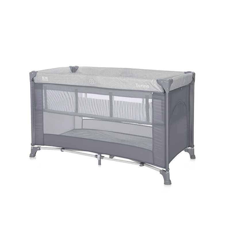 Lorelli Παρκοκρέβατο 2 Επιπέδων Torino Grey Strip Elements 127x68cm 10080462213