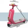 Παιδικό Πατίνι τύπου Vespa με Μουσική, Φώτα & LED Τροχούς – Ρυθμιζόμενο Τιμόνι για Παιδιά 2+ Κόκκινο 6611-RED
