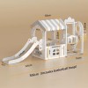 Dream Playhouse Παιδότοπος - Παιδική Χαρά Σπιτάκι με Τσουλήθρα, Κούνια και Μπασκέτα Μπλε/Κόκκινο - MXW01-BLU