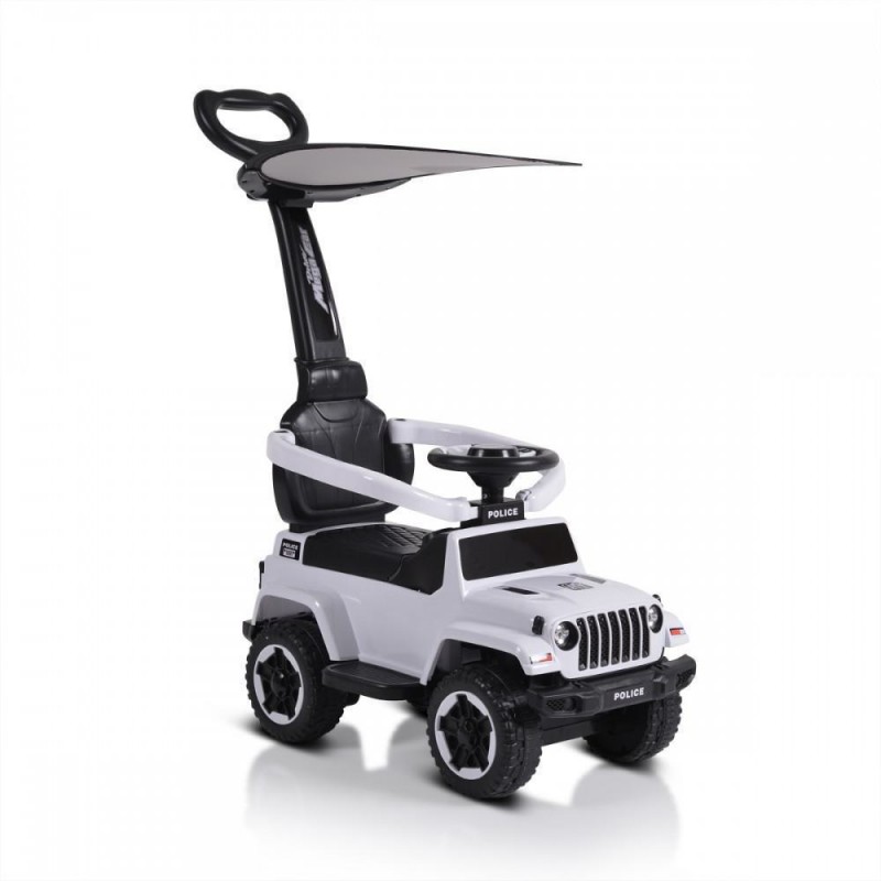 Περπατούρα τύπου JEEP με χειρολαβή, Φώτα και Μουσική  ΛΕΥΚΟ για 12+ Μηνών TC-219-W