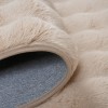 Γούνινο Χαλί Rabbit Bubble Μονόχρωμο Μπεζ-Καπουτσίνο RBTBU-BGC - 160X210CM