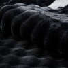 Γούνινο Χαλί Rabbit Bubble Μονόχρωμο Μαύρο RBTBU-BL - 200X250CM