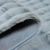 Γούνινο Χαλί Rabbit Bubble Μονόχρωμο Γκρί RBTBU-GR - 160X210CM