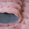 Γούνινο Χαλί Rabbit Bubble Μονόχρωμο Ροζ-Πούδρα RBTBU-PN - 160X210CM