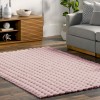 Γούνινο Χαλί Rabbit Bubble Μονόχρωμο Ροζ-Πούδρα RBTBU-PN - 160X210CM