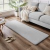 Διάδρομος Γούνινος Rabbit Μονόχρωμο Γκρί 80cm (πλάτος)  RBTGR