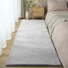 Διάδρομος Γούνινος Rabbit Μονόχρωμο Γκρί 80cm (πλάτος)  RBTGR