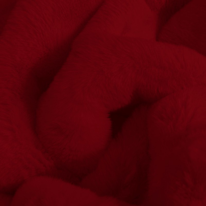 Γούνινο Χαλί Rabbit Μονόχρωμο Κόκκινο RBTRED - 160X210CM