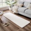 Διάδρομος Γούνινος Rabbit Μονόχρωμο κρεμ 80cm (πλάτος) RBTCR