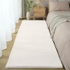 Διάδρομος Γούνινος Rabbit Μονόχρωμο κρεμ 80cm (πλάτος) RBTCR