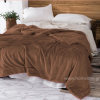 1+1 ΔΩΡΟ Κουβέρτα Υπέρδιπλη Flannel Sherpa 220X240 Καφέ BL009