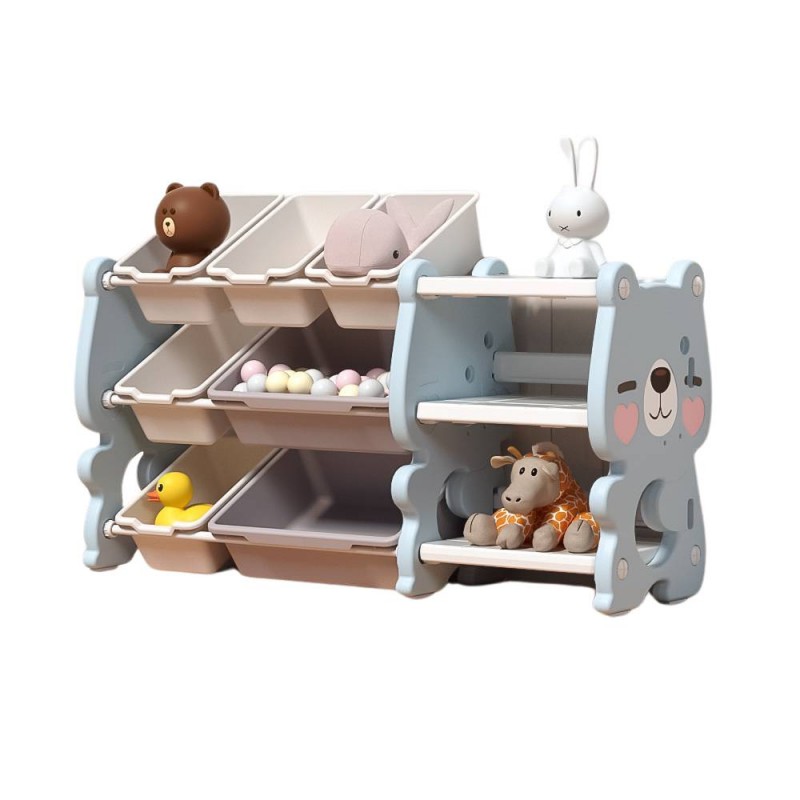 Πλαστική Βιβλιοθήκη Cute Bear Μπλε QD009-BLU