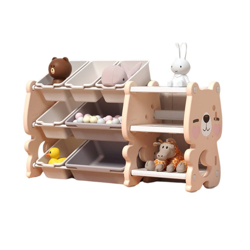 Πλαστική Βιβλιοθήκη Cute Bear Ροζ QD009-PN