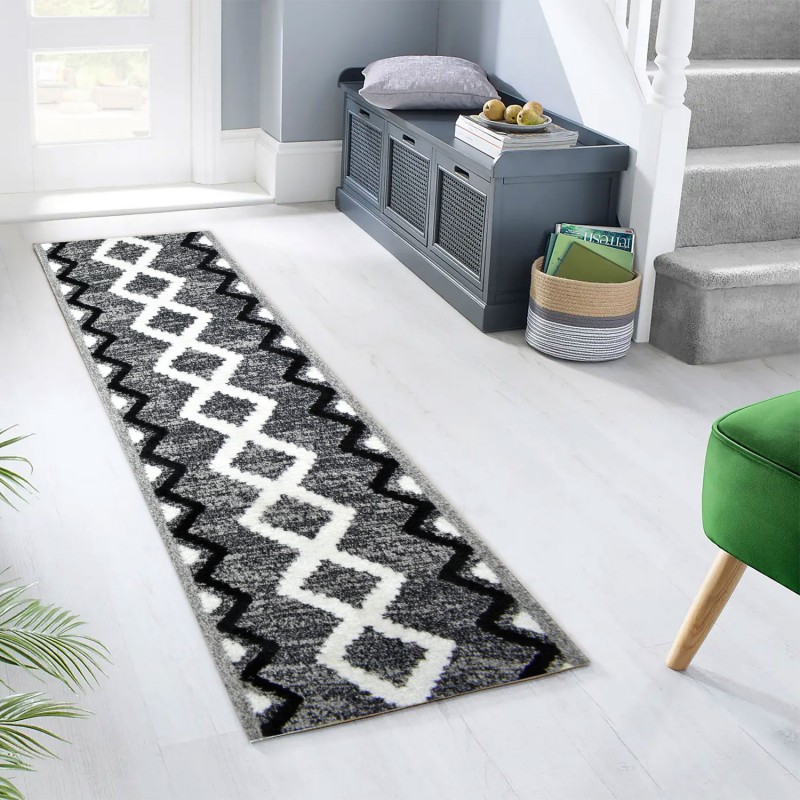 Διάδρομος Castello Γκρι με Σχέδιο 80cm G8892-DB-D