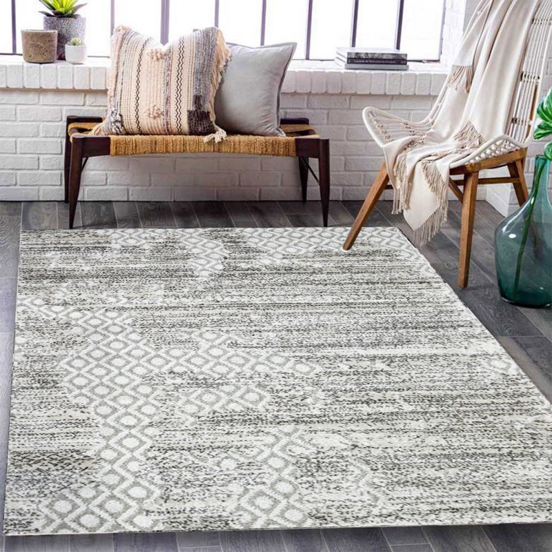 Χαλιά Ανάγλυφα Castello Κρεμ-Λευκό E2483-WC - 240x300cm