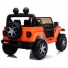 Ηλεκτροκίνητο Αυτοκίνητο Jeep Wrangler Rubicon Licensed Original με τηλεχειριστήριο 12V Πορτοκαλί 5555-OR