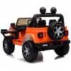 Ηλεκτροκίνητο Αυτοκίνητο Jeep Wrangler Rubicon Licensed Original με τηλεχειριστήριο 12V Πορτοκαλί 5555-OR