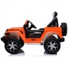 Ηλεκτροκίνητο Αυτοκίνητο Jeep Wrangler Rubicon Licensed Original με τηλεχειριστήριο 12V Πορτοκαλί 5555-OR