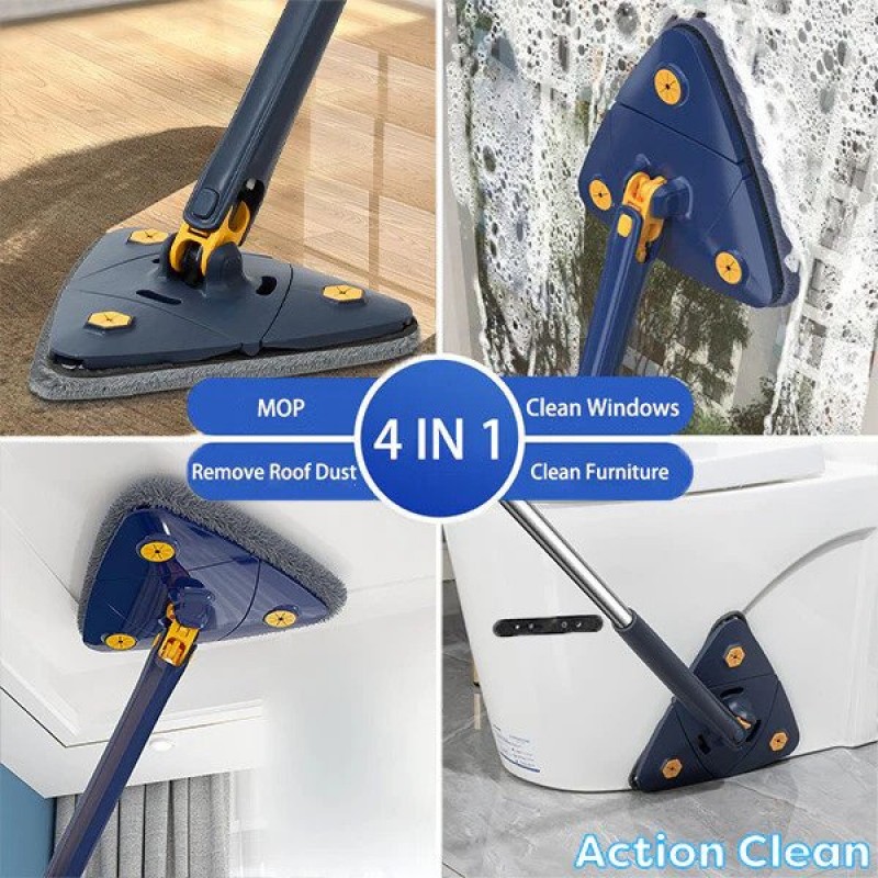 1+1 Τριγωνική Σφουγγαρίστρα ActionClean™ + ΔΩΡΟ 4 ΠΑΝΑΚΙΑ
